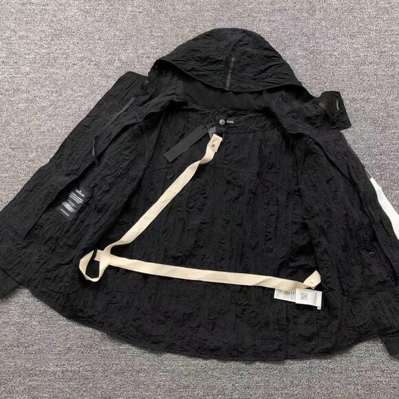 Stone Island Pleated Zip Hooded Jacket - Picture 2 of 14